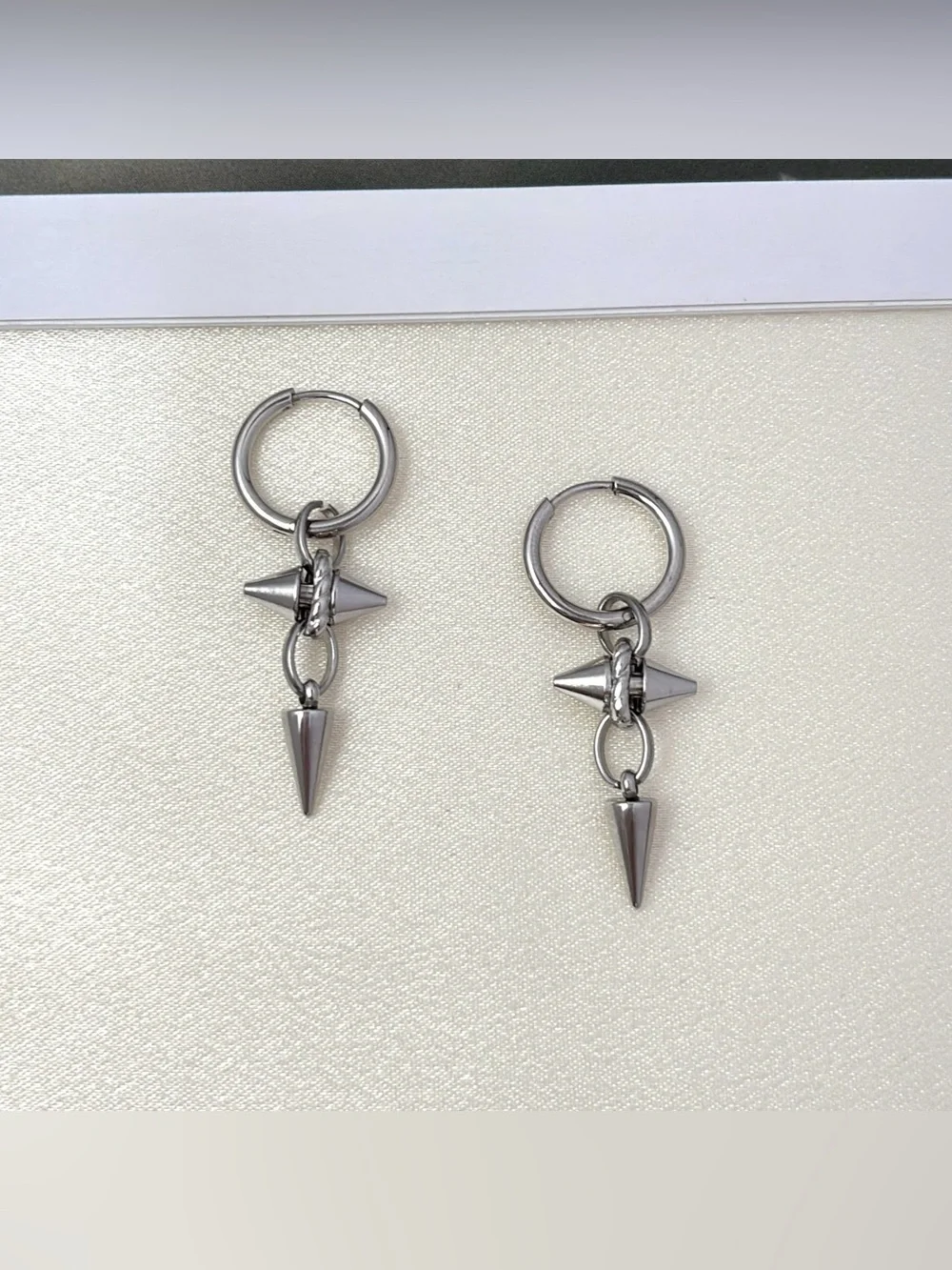 Spike Dangle Drop Earrings for Men Women Streetwear Punk Hip Hop Unisex Earrings